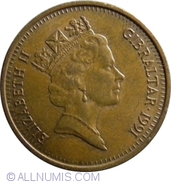 Image #2 of 2 Pence 1991 AB