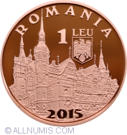 1 Leu 2015 - 140 de ani de la punerea pietrei de temelie a Castelului Peleș