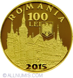 100 Lei 2015 - 140 de ani de la punerea pietrei de temelie a Castelului Peleș