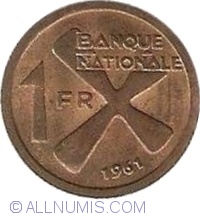 Image #1 of 1 Franc 1961