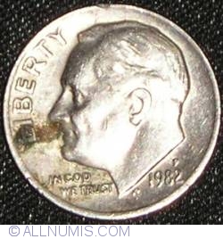 Image #2 of Dime 1982 P