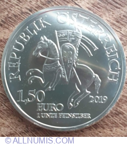 Image #1 of 1,5 Euro 2019 - 825th Anniversary of the Vienna Mint - Robin Hood