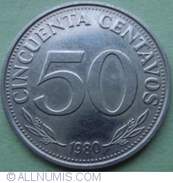 Image #1 of 50 Centavos 1980