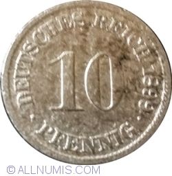 10 Pfennig 1899 F