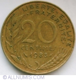 Image #1 of 20 Centime 1983