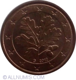 Image #2 of 1 Euro Cent 2012 G