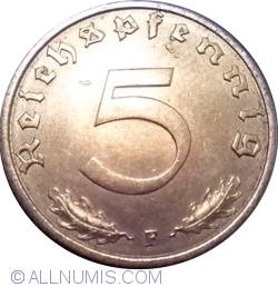 Image #1 of 5 Reichspfennig 1938 F