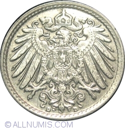 Image #2 of 5 Pfennig 1915 D