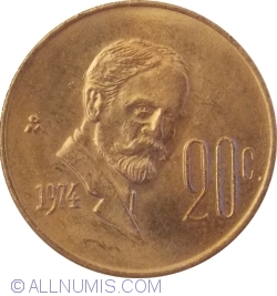 Image #1 of 20 Centavos 1974