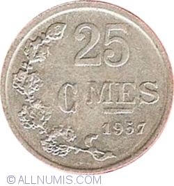 25 Centimes 1957