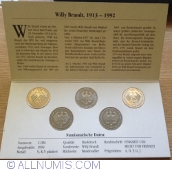 Image #2 of Mint set 1994 2 Mark Willy Brandt A,D,F,G,J