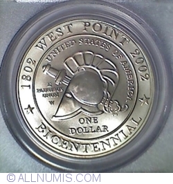 Image #1 of 1 Dollar 2002 W - United States Military Academy at West Point - Bicentennial