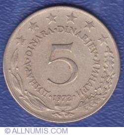 Image #1 of 5 Dinari 1972