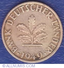 Image #2 of 5 Pfennig 1949 J