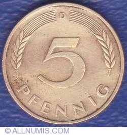 Image #1 of 5 Pfennig 1989 D