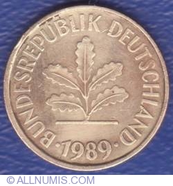 Image #2 of 5 Pfennig 1989 D