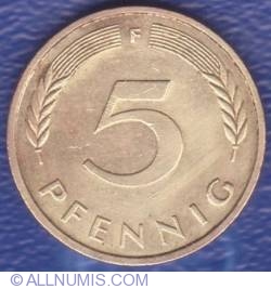 5 Pfennig 1991 F