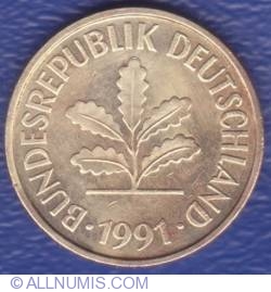 Image #2 of 5 Pfennig 1991 F