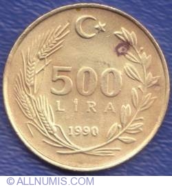 Image #1 of 500 Lira 1990