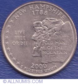 Image #1 of State Quarter 2000 D - New Hampshire
