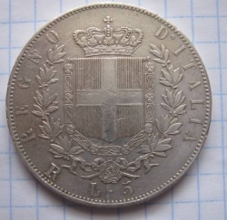 5 Lire 1878