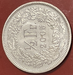 Image #1 of 1/2 Franc 2005 B