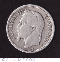 Image #2 of 1 Franc 1870 BB