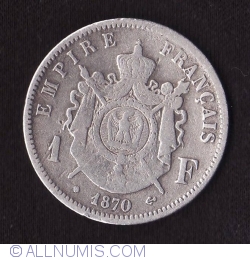 Image #1 of 1 Franc 1870 BB