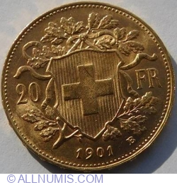 Image #1 of 20 Francs 1901