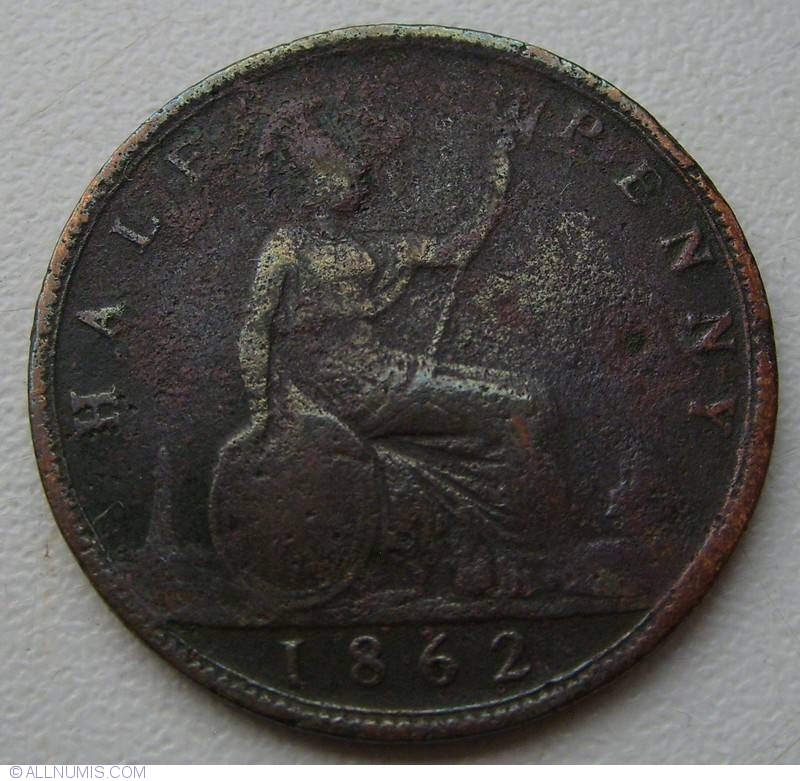 Halfpenny 1862, Victoria (1837-1901) - Great Britain - Coin - 33786