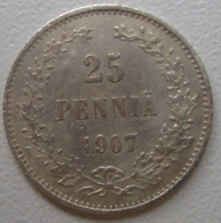 25 Pennia 1907