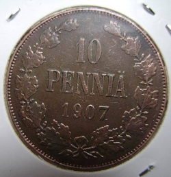 10 Penniä 1907