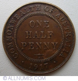 Image #1 of 1/2 Penny 1917 (c) I