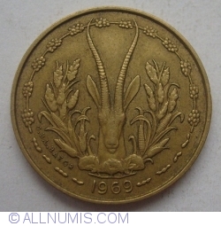 Image #2 of 5 Francs 1969