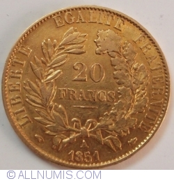 20 Franci 1851