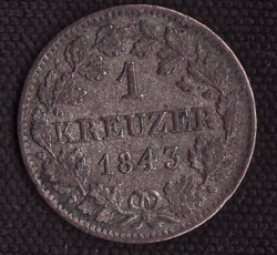 1 Kreuzer 1843