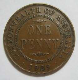 Image #1 of 1 Penny 1929
