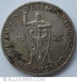 Image #2 of 3 Reichsmark 1925 J