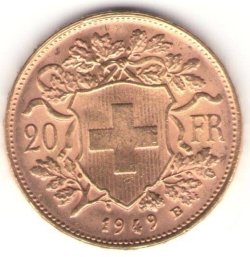 20 Franci 1949