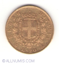 Image #1 of 20 Lire 1865 T