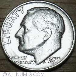 Image #2 of Dime 1953 D