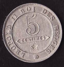 5 Centimes 1900 Franceza