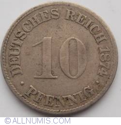 Image #1 of 10 Pfennig 1874 G