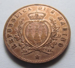 5 Centesimi 1864 M