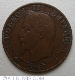 Image #2 of 5 Centimes 1862 K