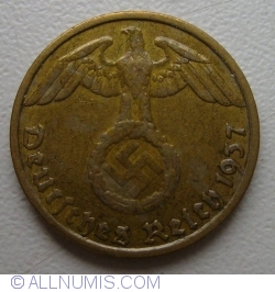 Image #2 of 5 Reichspfennig 1937 G