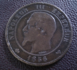 Image #2 of 10 Centimes 1856 W