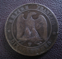 10 Centimes 1856 W