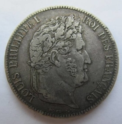 Image #2 of 5 Francs 1839 A