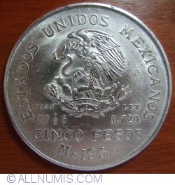 Image #1 of 5 Pesos 1951